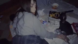 Напоил её, ведь пьяную на заброшке легче до оргазма оттрахать